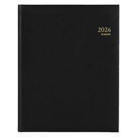 Agenda semanal Concorde preta – 21 x 27 cm – ano 2025