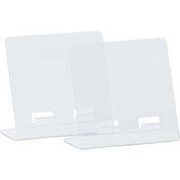 Suporte para tablet em acrílico transparente – conjunto de 2 - Manutan Expert