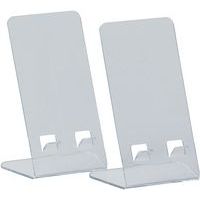 Suporte para telefone em acrílico transparente – conjunto de 2 - Manutan Expert