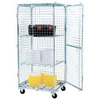Contentor móvel de segurança - Base aço - Capacidade 400 kg